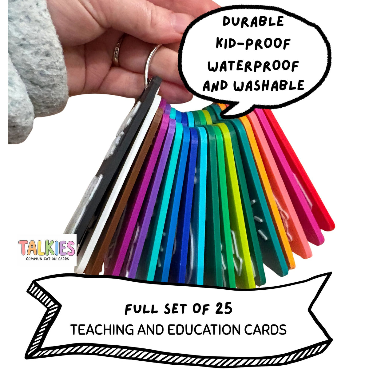 Teaching School Kindergarten Preschool Talkies Set of 25 Cards