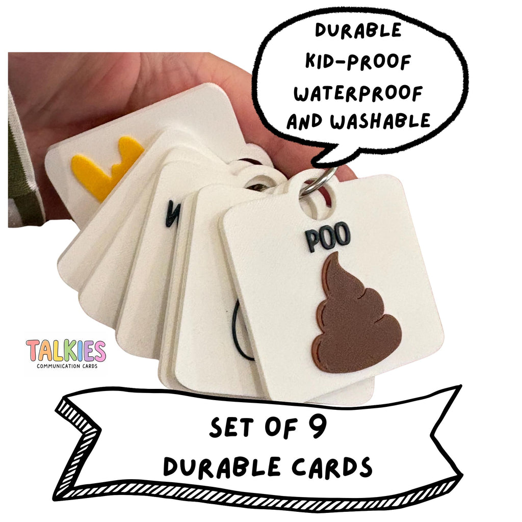 Toilet Training Talkies Set of 8 or 9 Cards