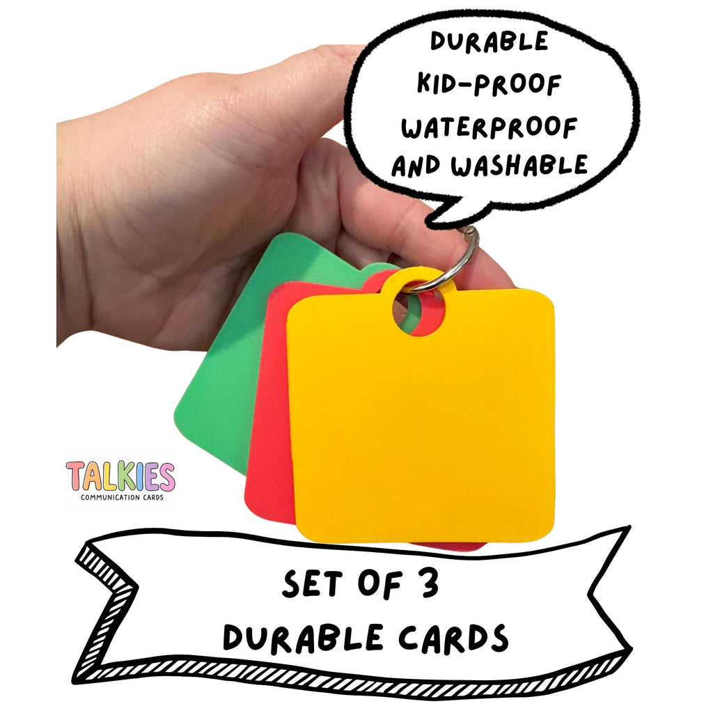 Traffic Light Unmarked Talkies Set of 3 Cards